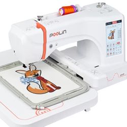 PooLin EOC06 Embroidery Machine + Free Threads & Insurance 3 Years!