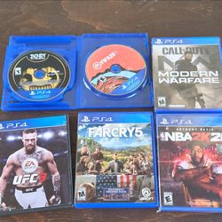 Playstation 4 games total of 6