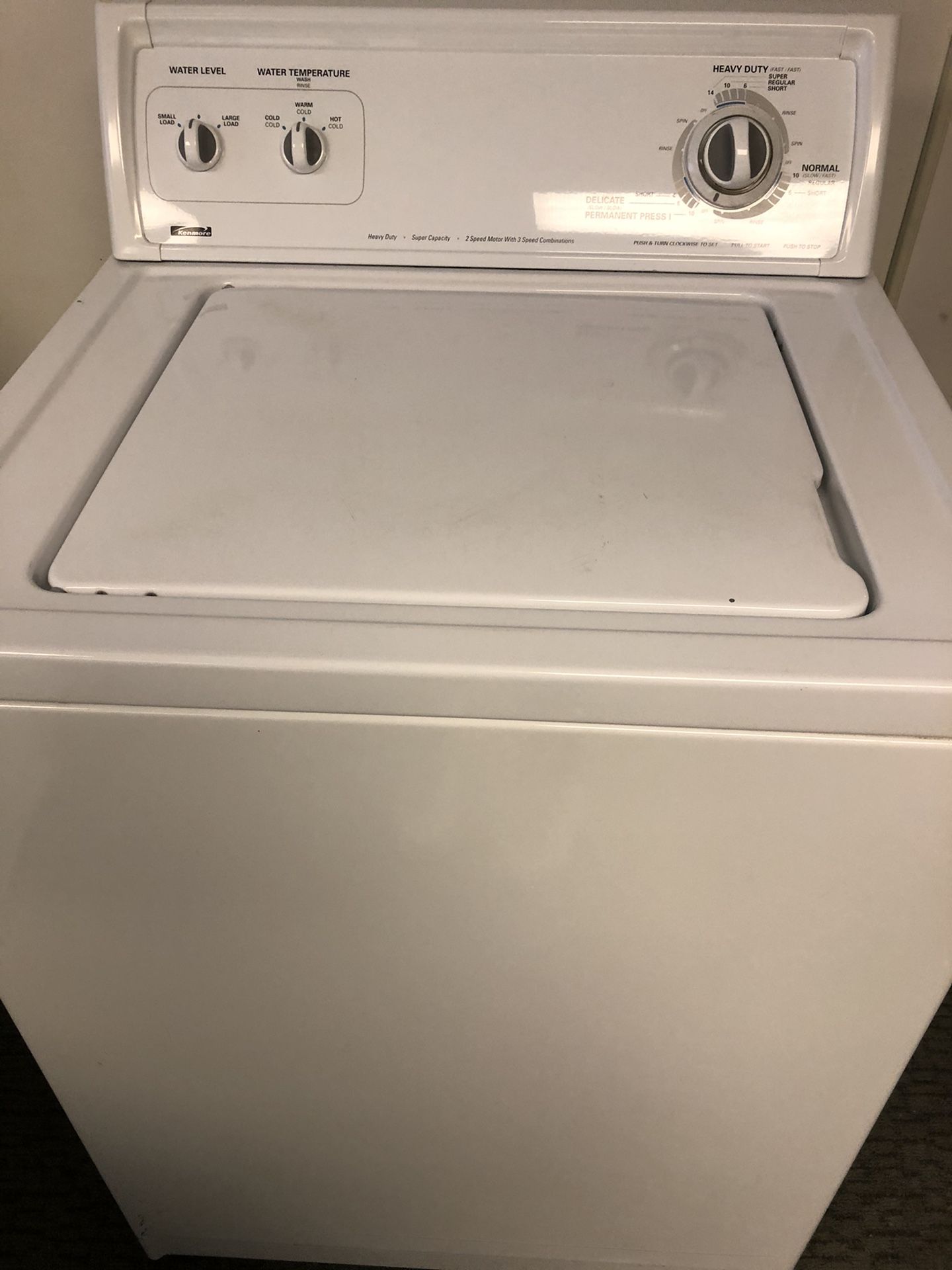 Kenmore washer