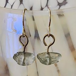 Aquamarine And Silver Earrings