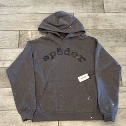 Rhinestone Spider Hoodie