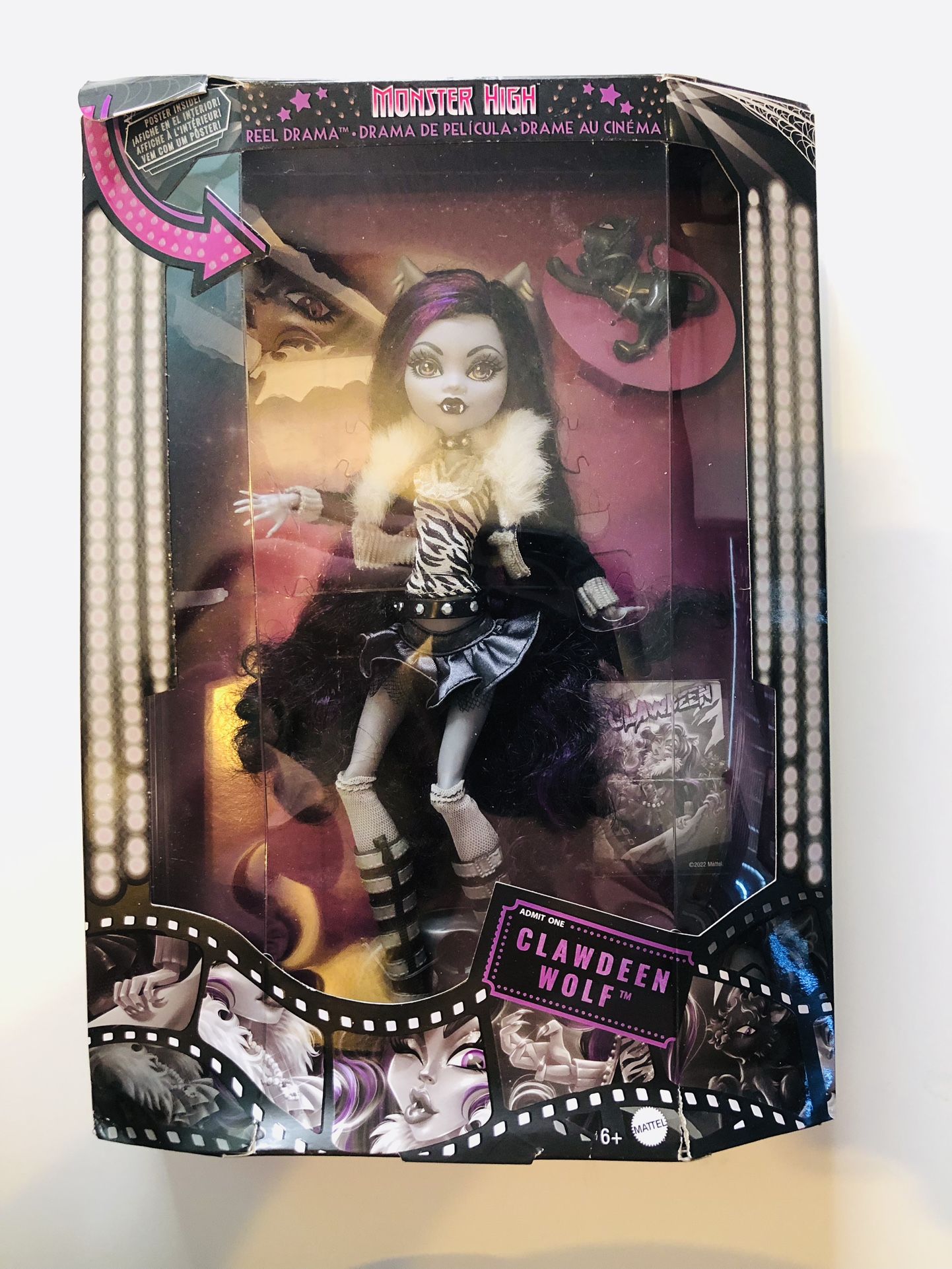 Monster High Clawdeena Reel Drama Doll