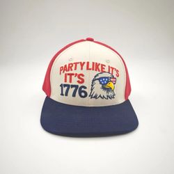 Party Like It’s 1776 Patriotic Trucker Hat – New – Free Shipping