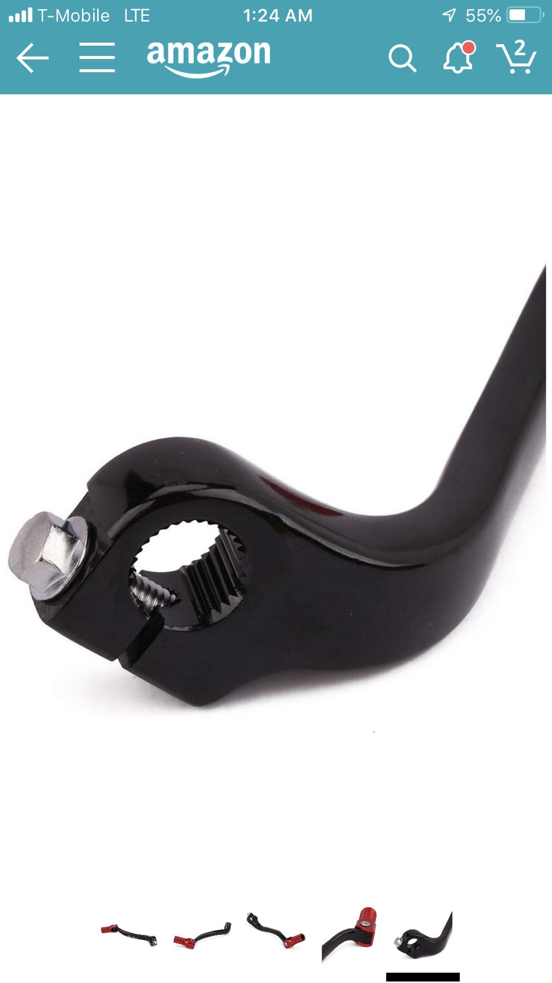 Motorcycle gear shift lever pedal
