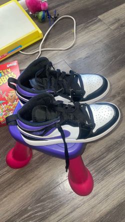 Used once were to small and never returned them  Jordan 1 high purple