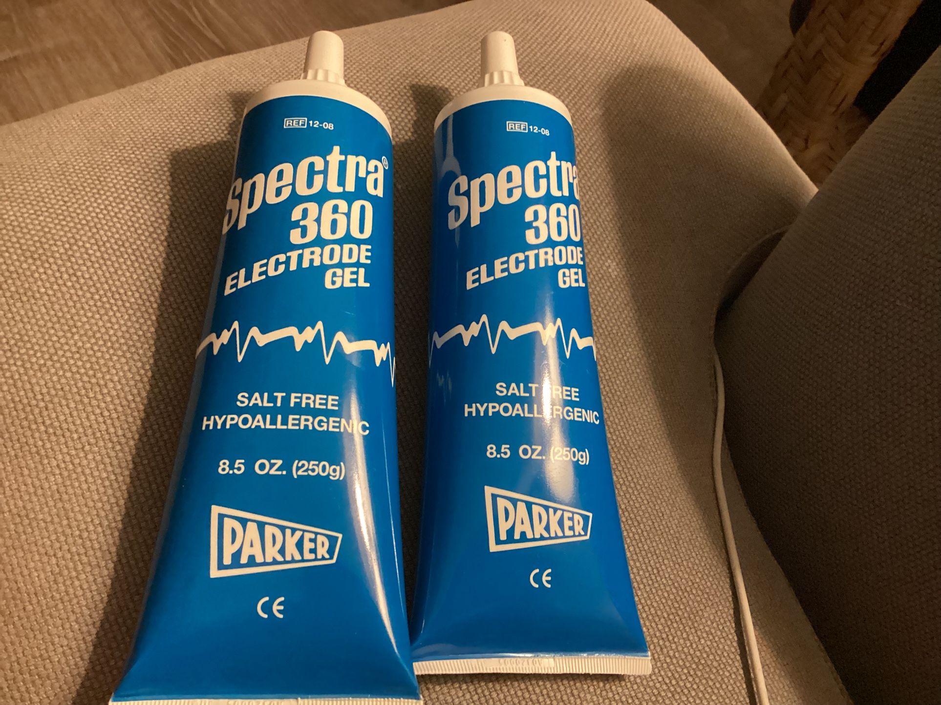 Spectra 360 Premium Electrode Gel for ECG, TENS, Monitoring, 2 Tubes
