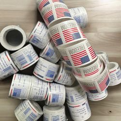 10 Coils US Flag Stamps - Guaranteed Authentic