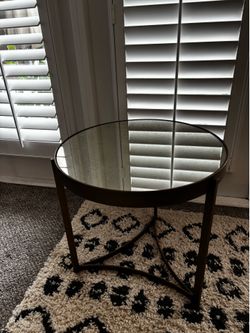 Vintage gold side table
