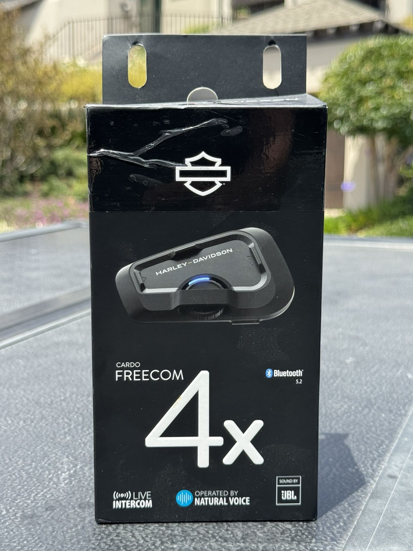 Cardo Freecom 4x Duo Bluetooth Headset Com System Harley Davidson Edition BRAND NEW / NEVER USED