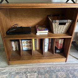 Vintage Record Player Stand + Record Storage