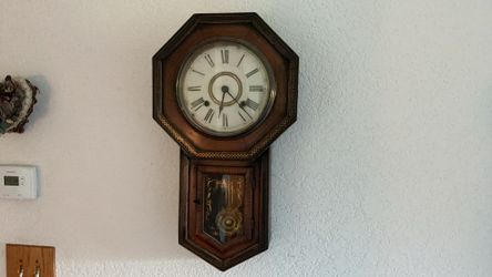 Japanese Antique 21” Wall Clock