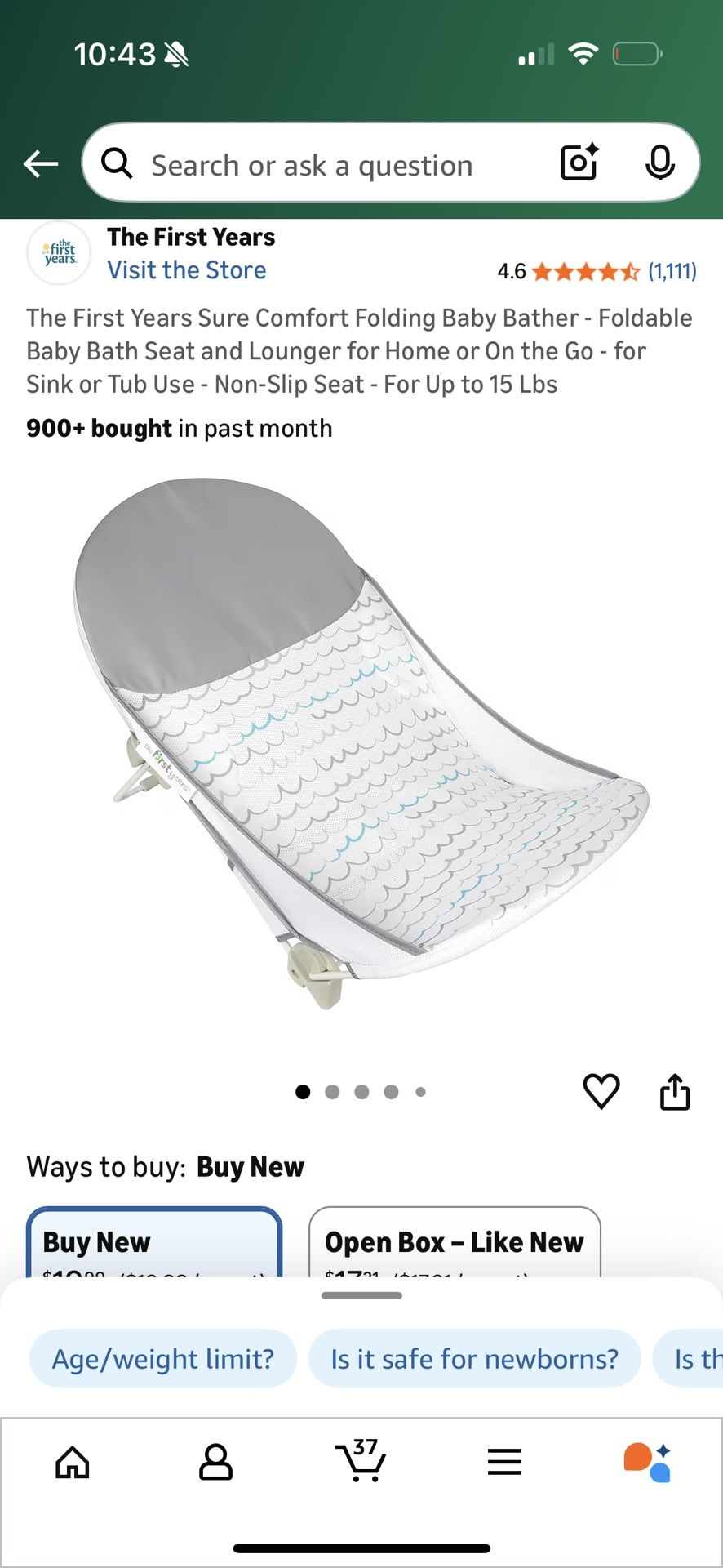 Baby Mesh Foldable Baby Bath