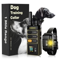 My Pet Command 1 Mile/5280 Ft. Long Range Dog Training Collar Safe Shock Collar