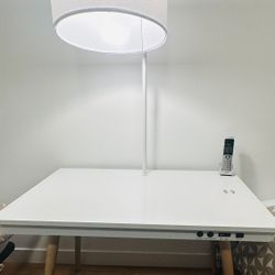 Amazon Desk With Built In Light and Wireless Charger