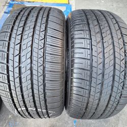 2 USED TIRES DUNLOP 245/50/19
