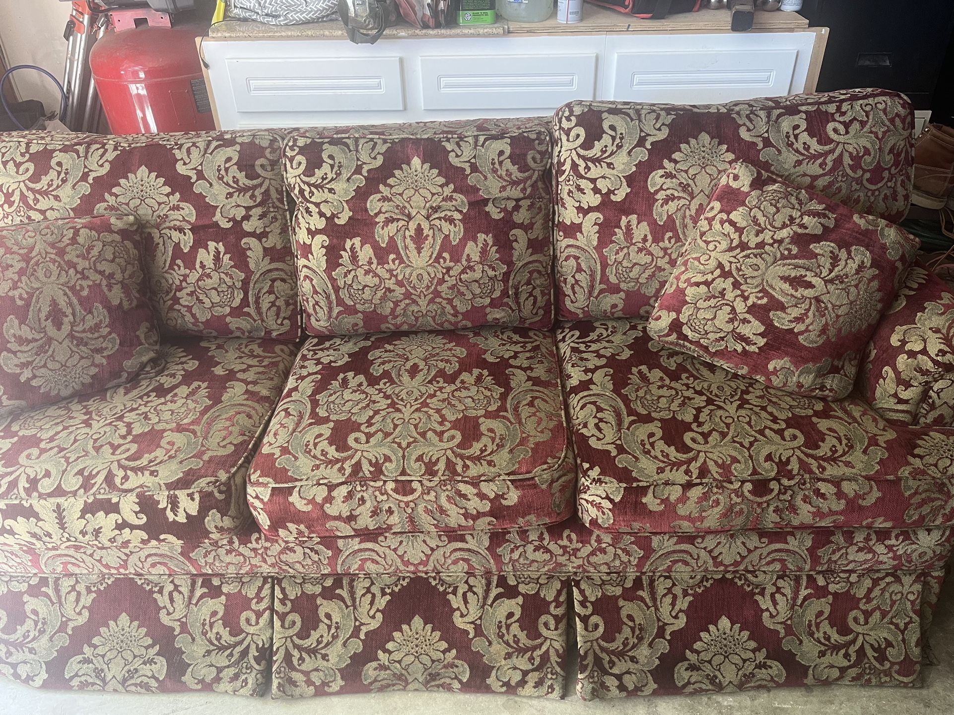 Burgundy Wine Couch