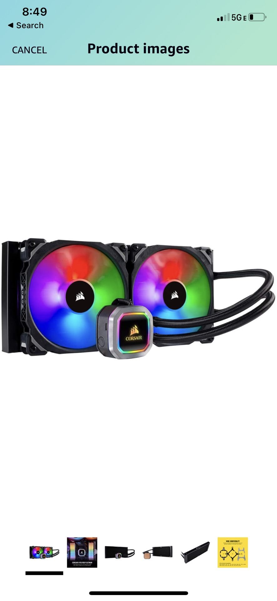 Corsair iCUE Liquid Cooler Computer Part