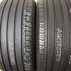 2 Tires 265 50 20 Michelin Primacy All Season High Tread No Repairs