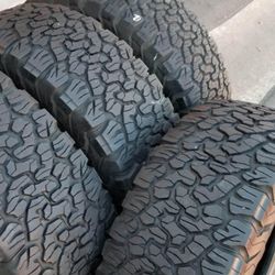 4 used tires Lt37x12.50r17 Bfgoodrich k02 $380.00