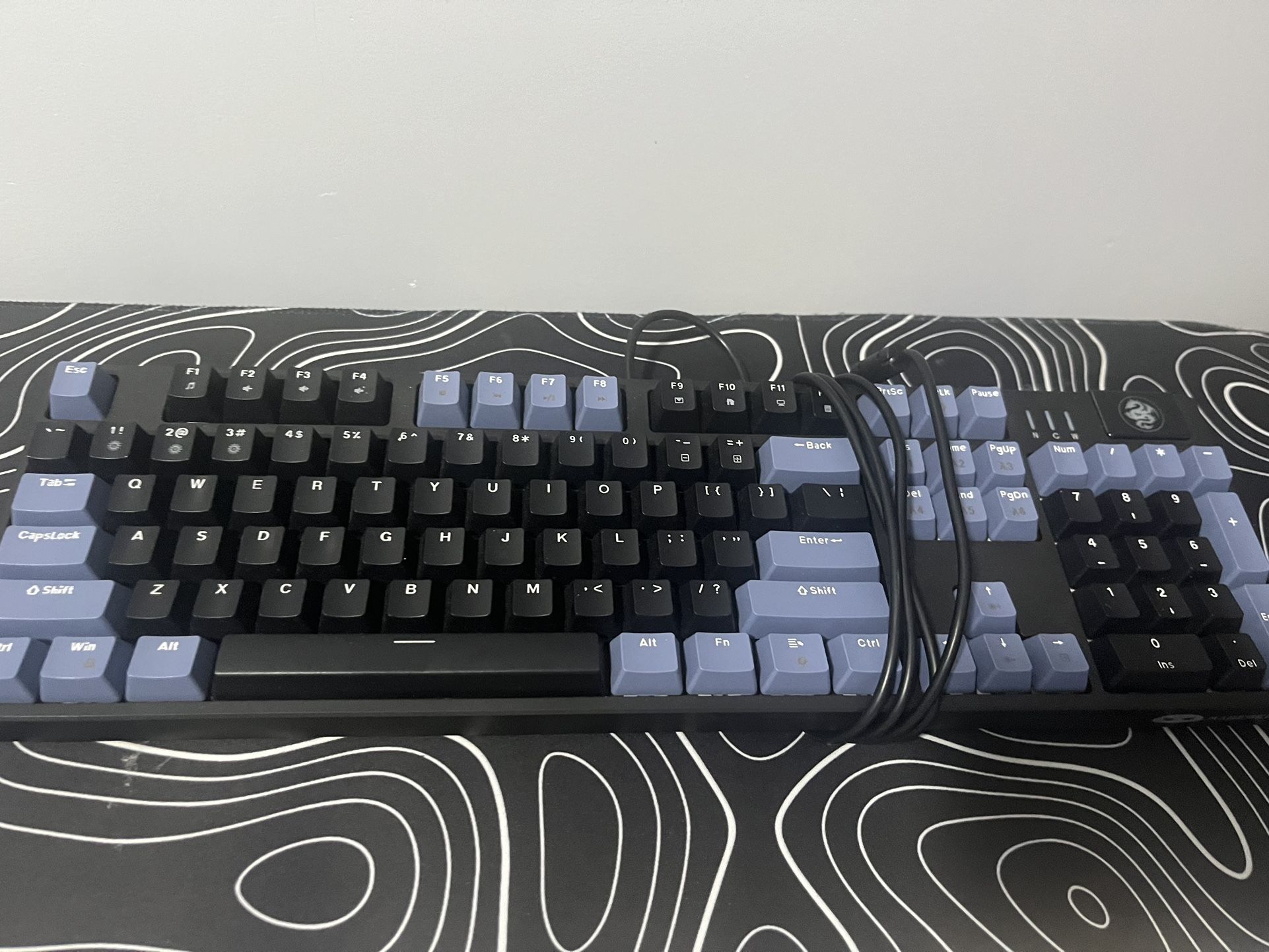 Sightly Used Keyboard Blue/black Wired