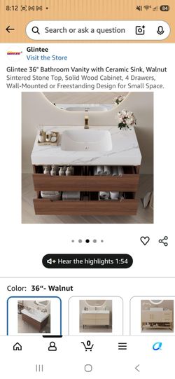 Bathroom vanity 36 inches