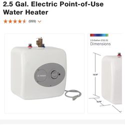 Water Heater 2.7 Gallons 120 Volt