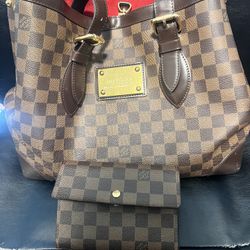 Louis Vuitton Tote With Matching Wallet
