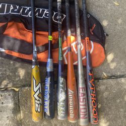 31-33 inch baseball bats all good condition 