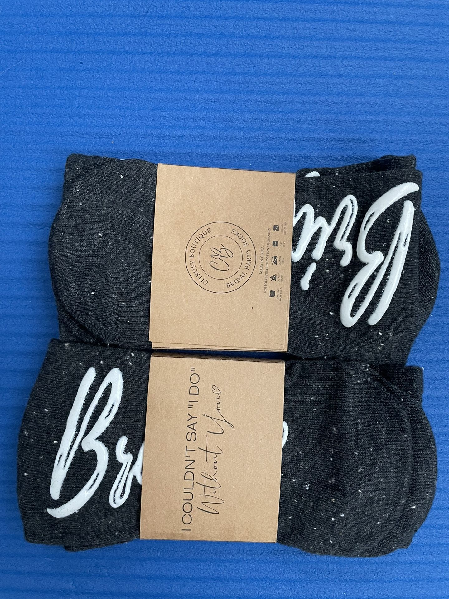 2 Pairs Of Bridesmaid Socks