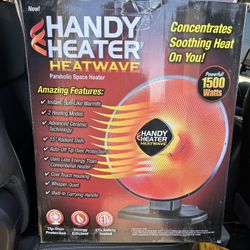 New 1500-WattElectric Space Heater with Tip-Over Safety