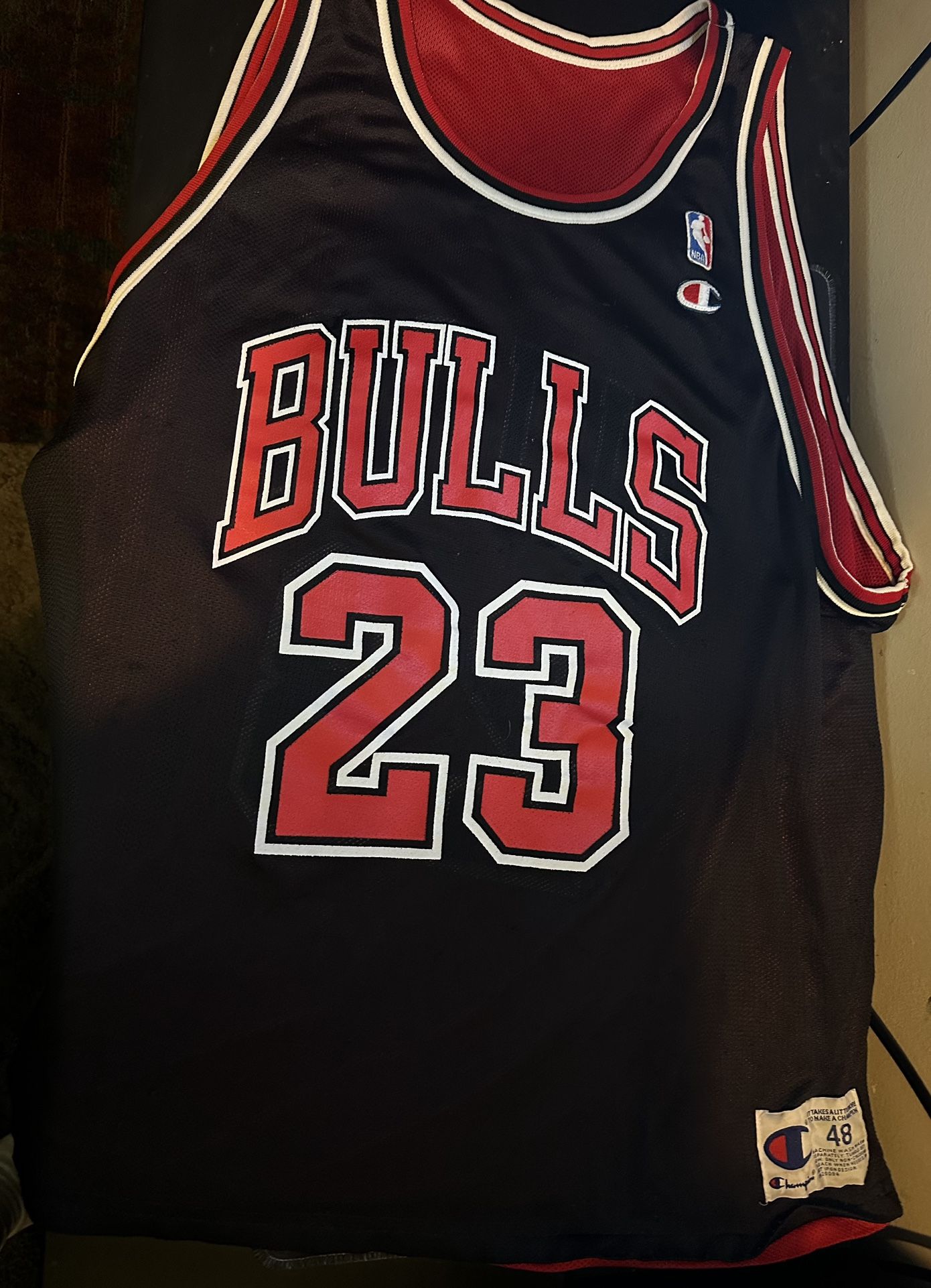 Vintage 90’s Champion Michael Jordan #23 reversible 48