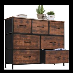 OBO Dresser/ T.V Stand With 7 Fabric Sturdy Drawers 