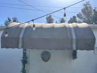 Large Rounded Awning With Build In Lights 