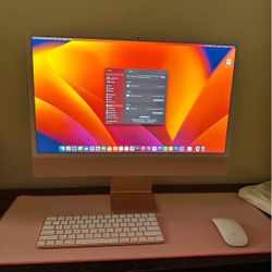 ¡Mac 24" with Retina 4.5K display All-In-One - Apple M1 - 8GB Memory - 256GB SSD - Pink