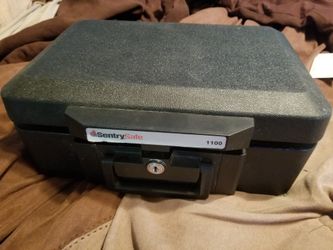 Small fire proof safe.