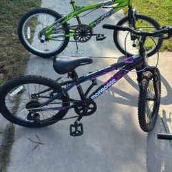 Two Kids Bike Size 20 The Green One I Asked65 The Other 75 With Gears