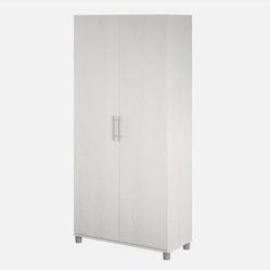 36" Storage Cabinet in Ivory Oak 