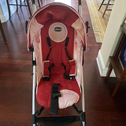 Pink Chicco Stroller 