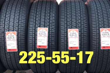 4 used tires 225/55/17 Firestone (A+)