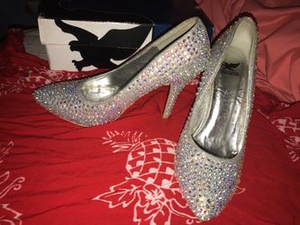 Silver shoes