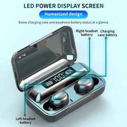 New In Box Bluetooth Headphones Earbuds Power Bank 