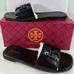 New Tory Burch women’s Ines Flat Slide Goat Leather - size 7