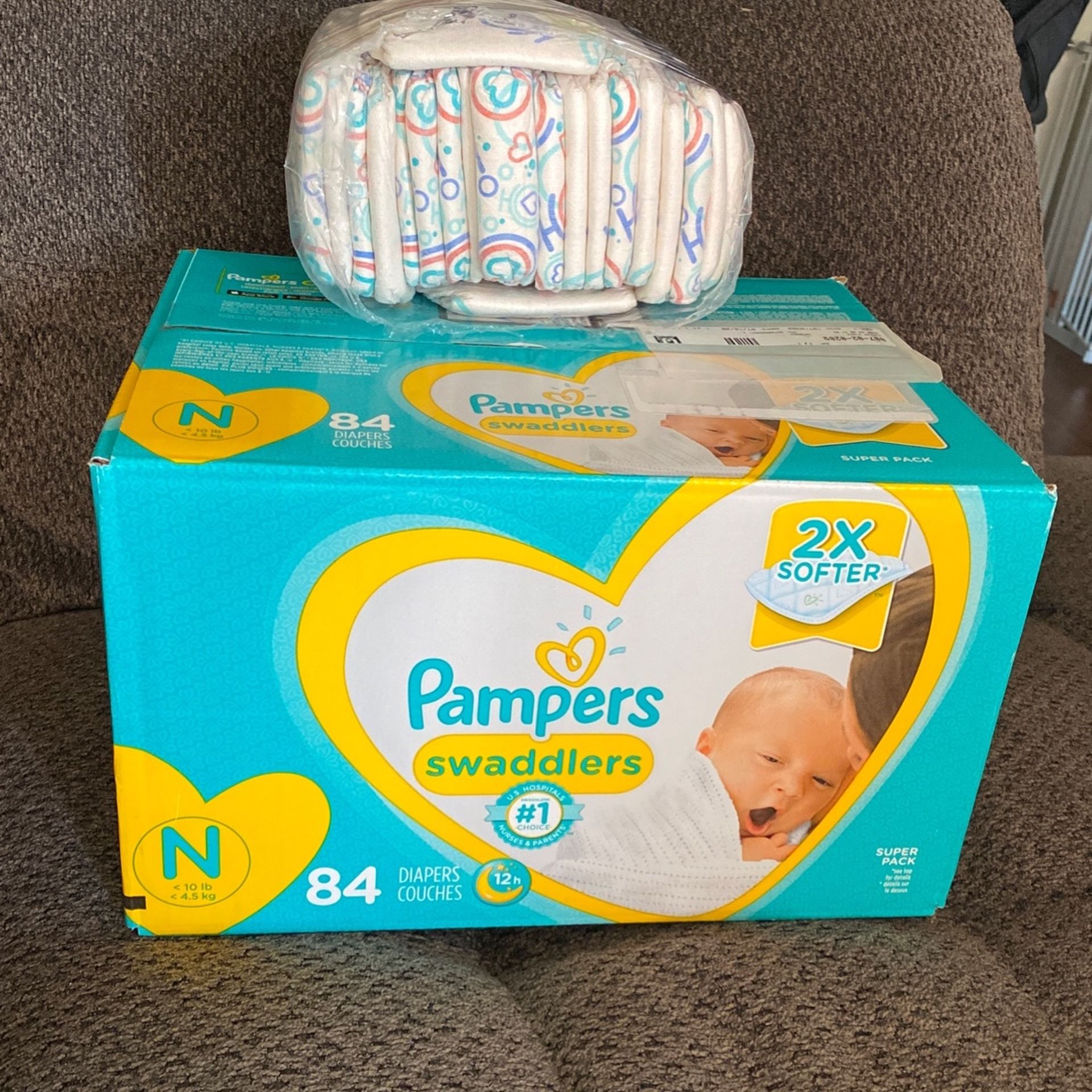 Unopened Box Of Newborn Pampers & Some Honest Newborn Diapers