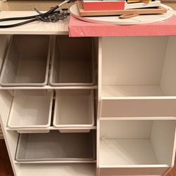 White dresser like shelf