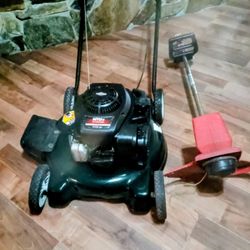 Bolens 20 " 3.5 H/P Push Mower An Electric Weed Eater 