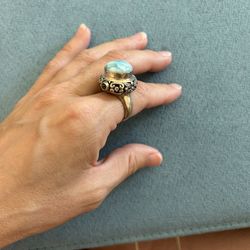 Larimar Stone Ring 