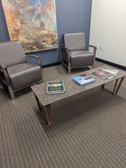 High End Coffee Table Granite And Iron