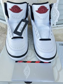 Nike Air Jordan 2 Concrete BRED 12 Deadstock New