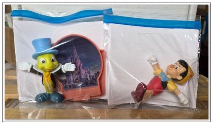 MCDONALD'S 2PC PINOCCHIO/ JIMMINY CRICKET HAPPY MEAL TOYS SET