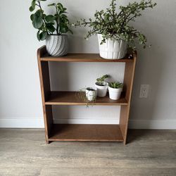 HANDY plant stand - shoe rack - curio storage -   book shelf - wood - delivery available